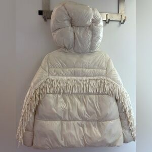 Kids Cream Puffer Jacket - 5T/6T